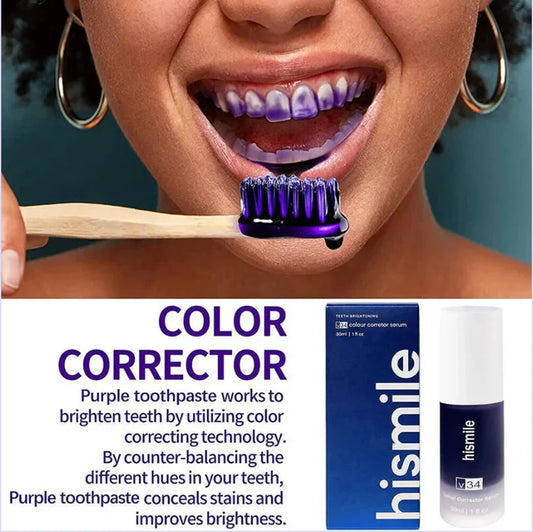 Hismile V34 Violet Toothpaste – Brighten Instantly, Shine Effortlessly  Sale
