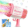 Bubble Gun for Kids 8 holes 36 holes 69 holes - Automatic Electric Bubble Machine Gun Liquid