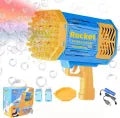 Bubble Gun for Kids 8 holes 36 holes 69 holes - Automatic Electric Bubble Machine Gun Liquid