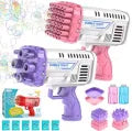Bubble Gun for Kids 8 holes 36 holes 69 holes - Automatic Electric Bubble Machine Gun Liquid
